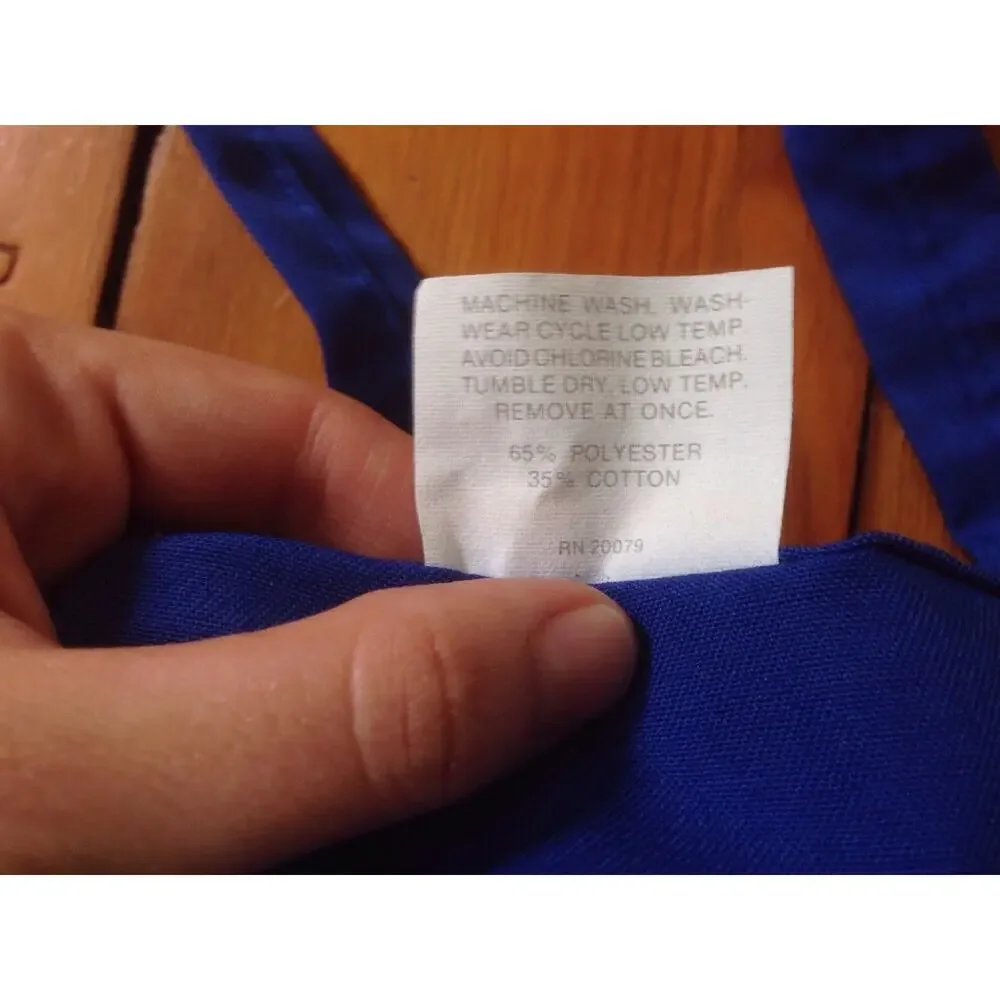 Vintage Wear-Guard Eastern Uniform Co Blue Cotton Blend Apron USA Made